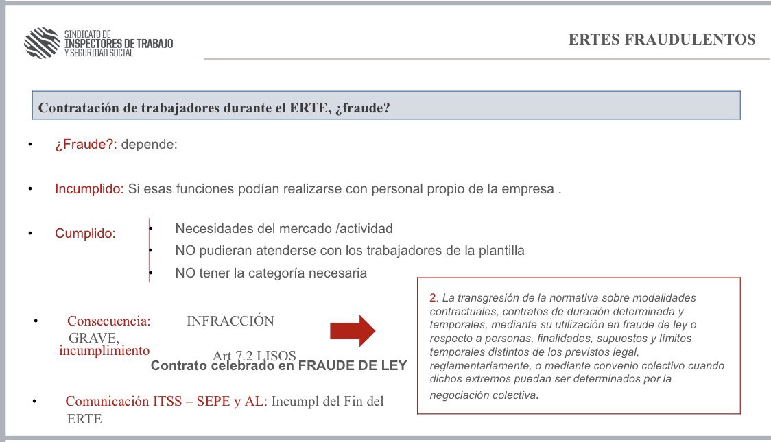 ¿Se puede contratar a trabajadores durante un #ERTE? 

Aquí os dejamos la respuesta y la infracción grave, si esas funciones podían hacerse con trabajadores que estaban en #ERTE. 

⬇️

<a href="/AQHT_TVE/">Aquí hay trabajo</a> @ToscaniDaniel