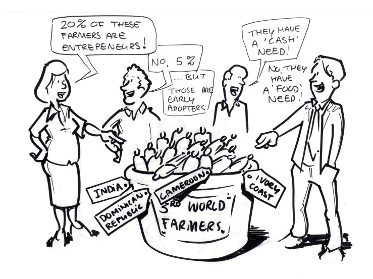 And, if communication loop between beneficiaries & donors could be collapsed by ubiquitous tech such as mobile telephony, then the barriers to successful intervention design raised by intermediaries giving voice on behalf of end users could be mitigated, boosting chances success