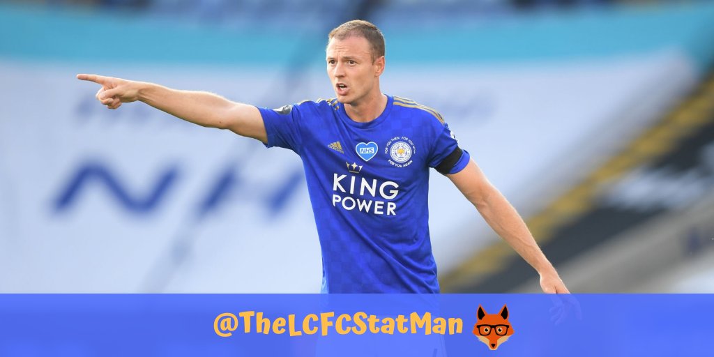 Colossal performance from Jonny Evans yesterday: 94 touches 71 of 81 passes completed (88%) 9 of 11 headers won (82%) 2 of 2 tackles won 6 clearances #lcfc #LEIBHA