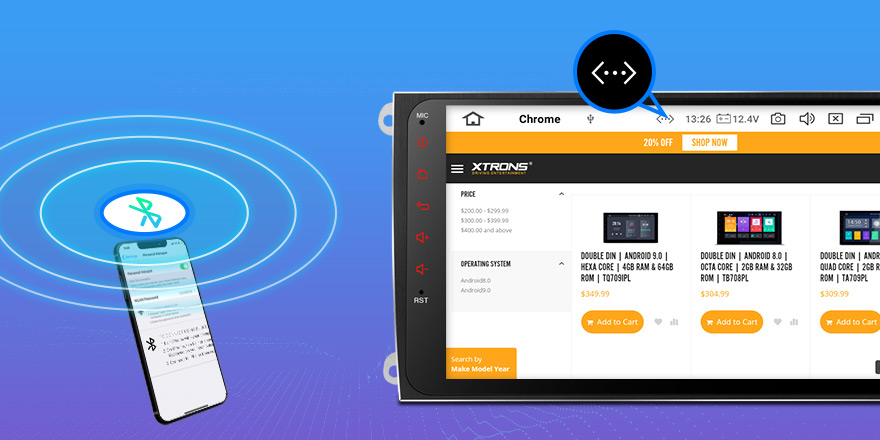 xtrons_ug's tweet image. Now there is a new way to get your car stereo online with the Qualcomm Bluetooth of XTRONS PQ series.
#BluetoothTethering #PQseries