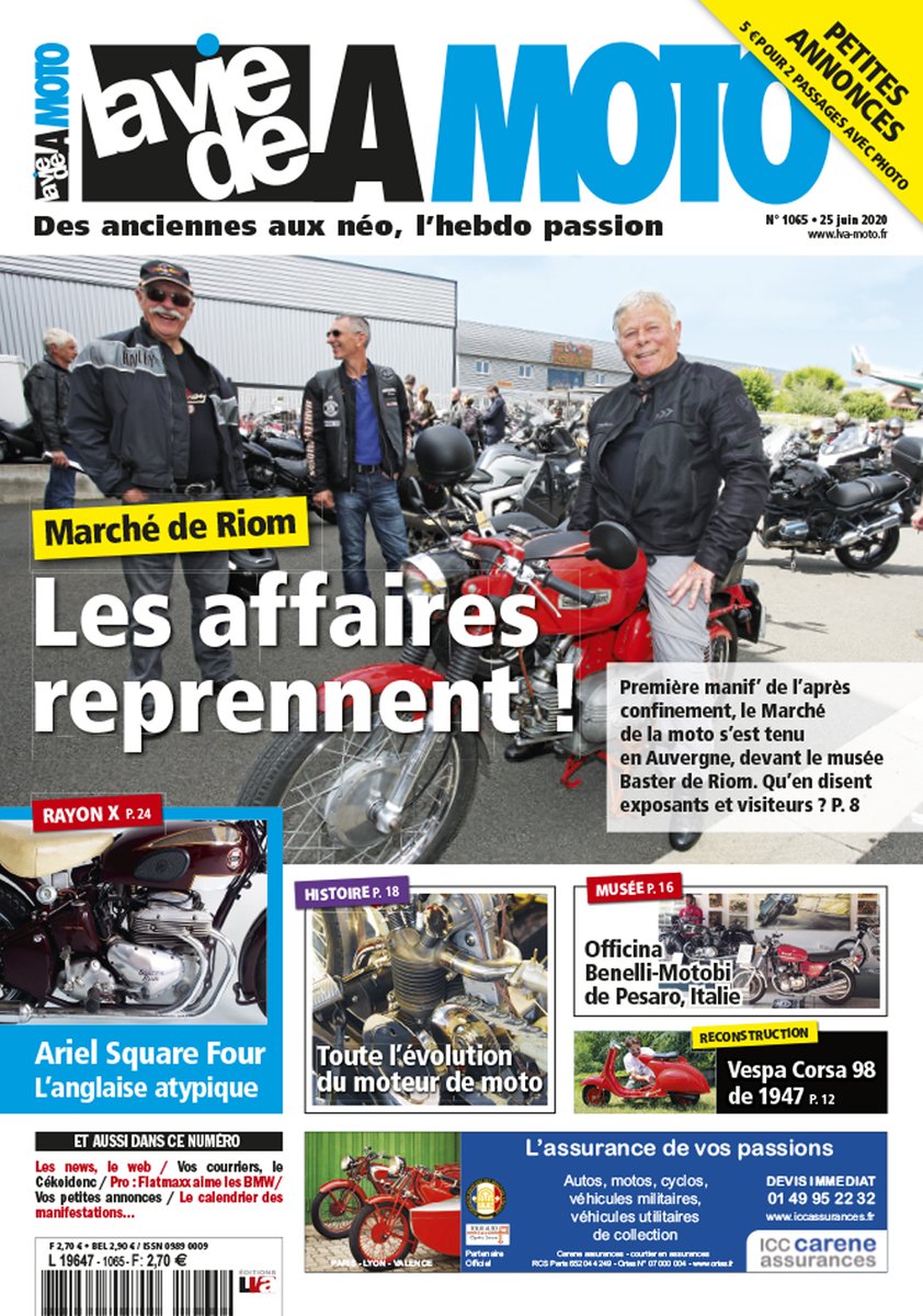 LvmMl's tweet photo. #moto #laviedelamoto #neoretro #vintage #motoancienne @LvmMl 
Bourses moto : les affaires reprennent ! À lire dans La Vie de la Moto 1065... https://t.co/T6FYfObTKS
