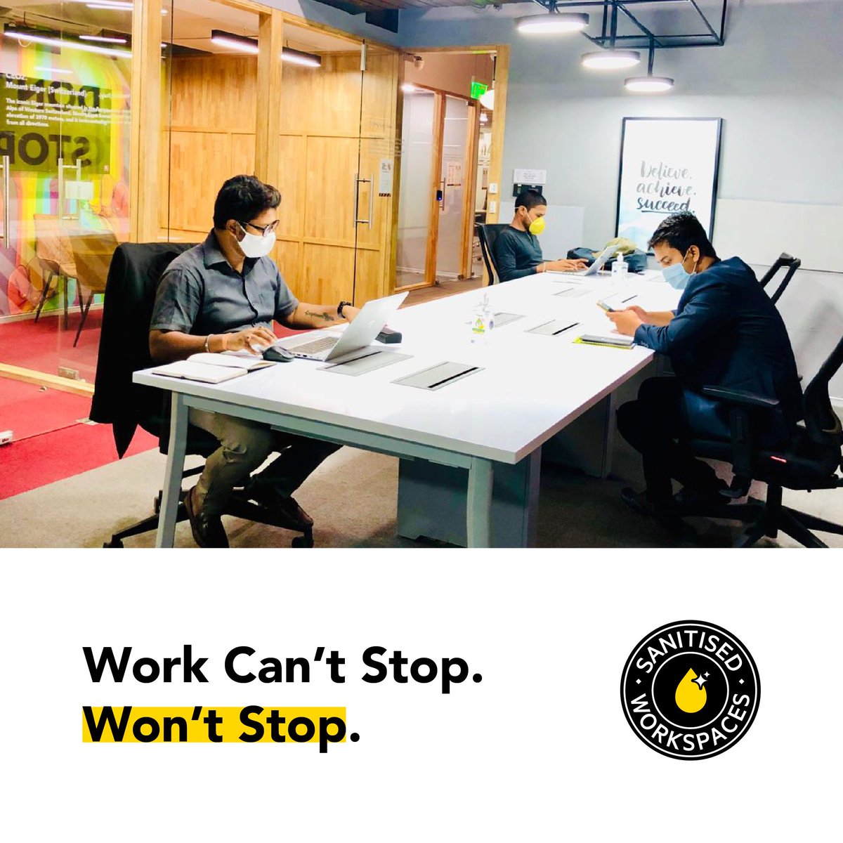 oyoworkflo's tweet image. Social distancing ✅
Thorough sanitisation ✅
Temperature checks ✅
Constant vigilance ✅

It’s all hands on deck at #OYOWorkspaces to ensure your safety so you can work without a worry.

Discover more: workflobyoyo.com

#SanitisedWorkspaces #WorkFromWorkspaces