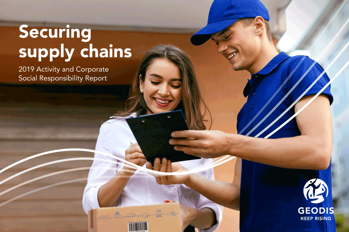 P_Calderoli's tweet photo. “Securing Supply Chains” is the title of GEODIS report, a review of the high points achieved by GEODIS in 2019. A year marked by strong and stable governance, new strategic plan Ambition 2023 and determination to create sustainable value.  #GEODIS #sustainability #CRS #report https://t.co/QjNHBnM2HR