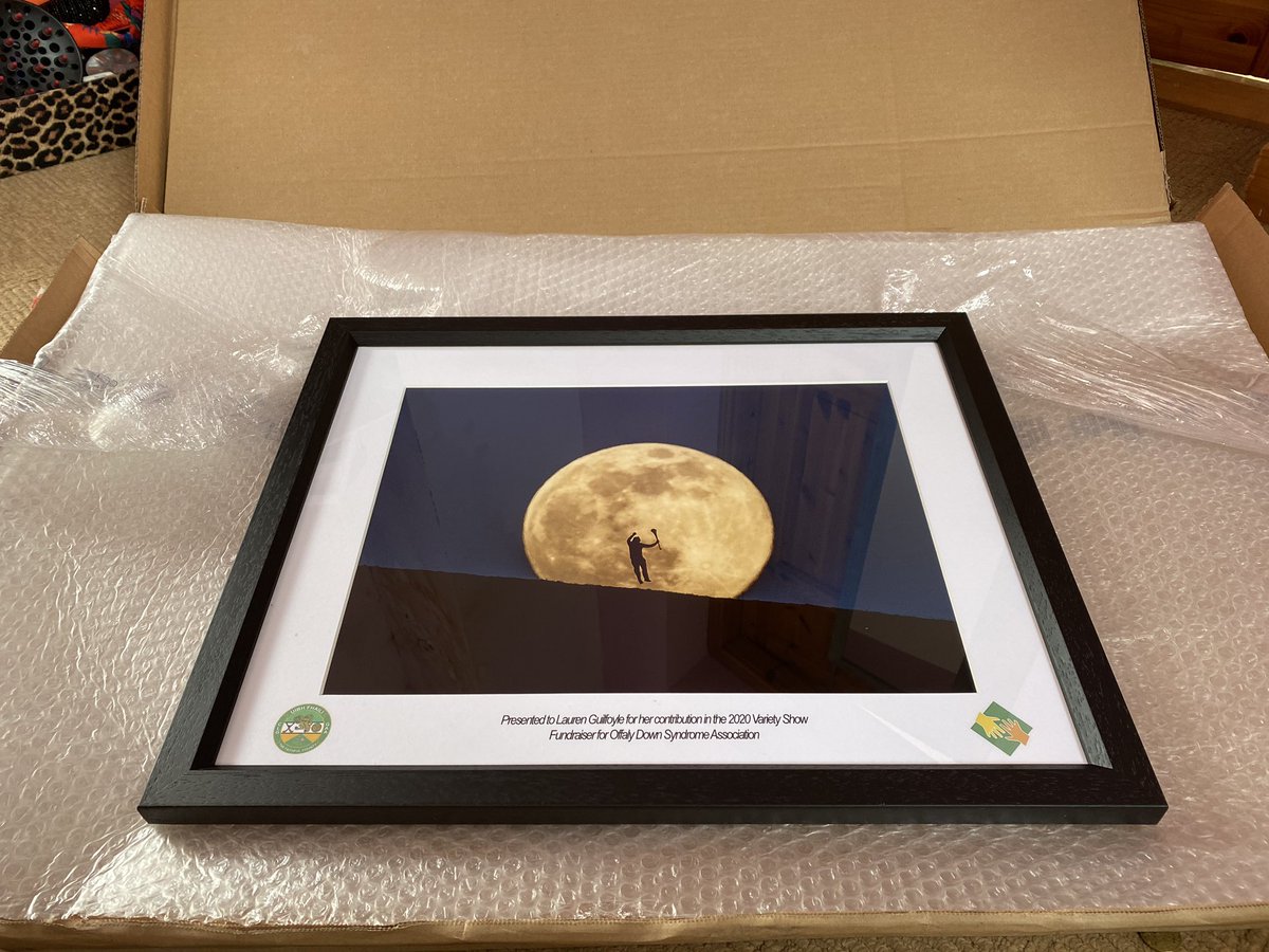 SUCH a beautiful gift to recieve from <a href="/Offaly_GAA/">Official Offaly GAA</a> and <a href="/DownSynOffaly/">Offaly Down Syndrome</a>. Thank you so much!

I adore this photo taken by <a href="/INPHOjames/">James Crombie</a> so this will have pride of place 🙂