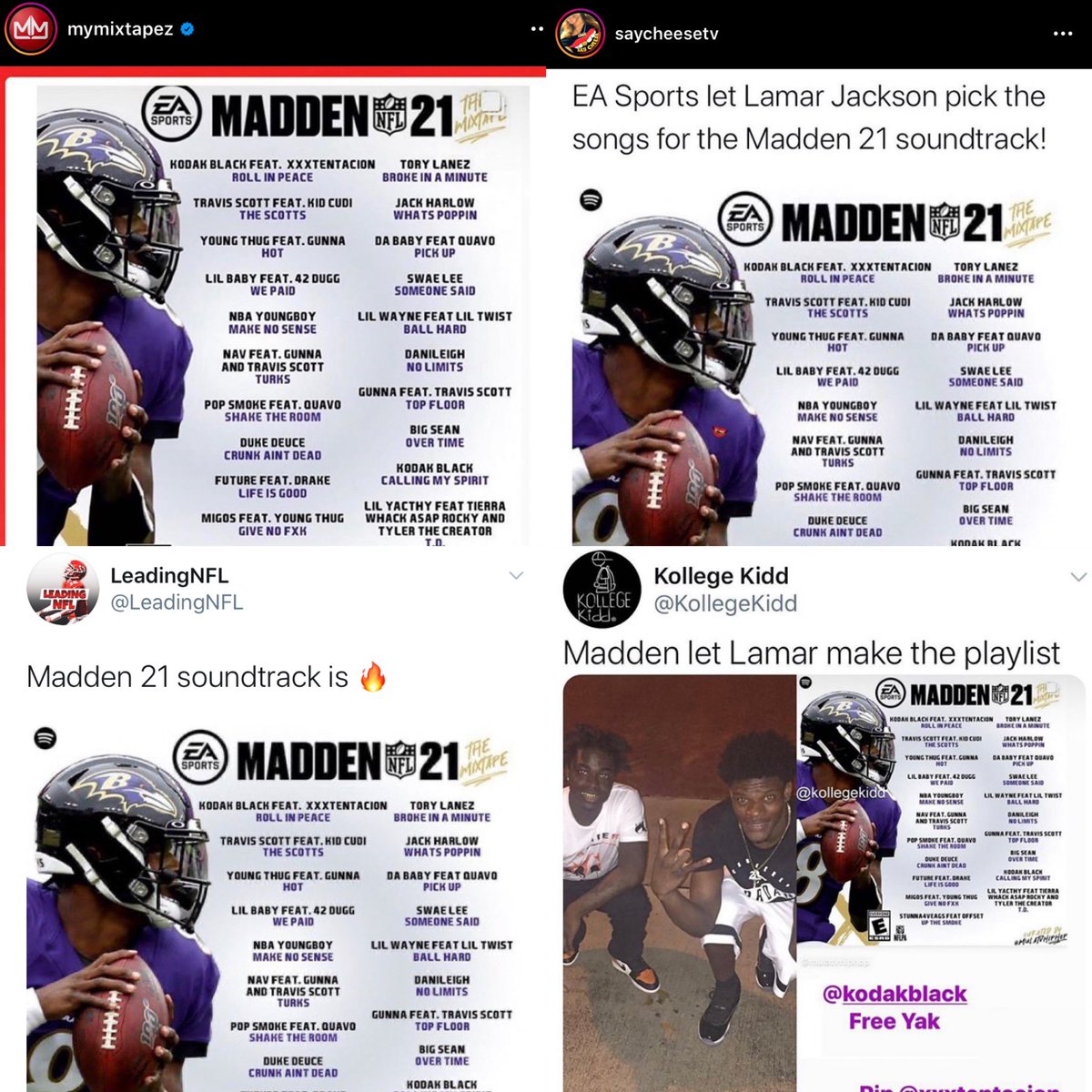 mulatvhiphop's tweet photo. Woke up to my playlist all over IG 🤯..
#Madden21 @EAMaddenNFL @Lj_era8 https://t.co/C9g1dbr47c
