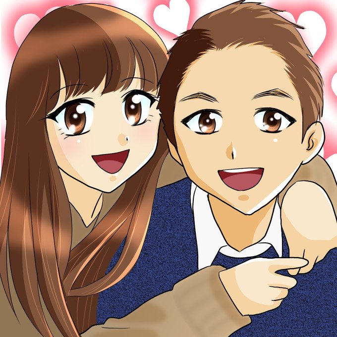 仲良しカップルのtwitterイラスト検索結果