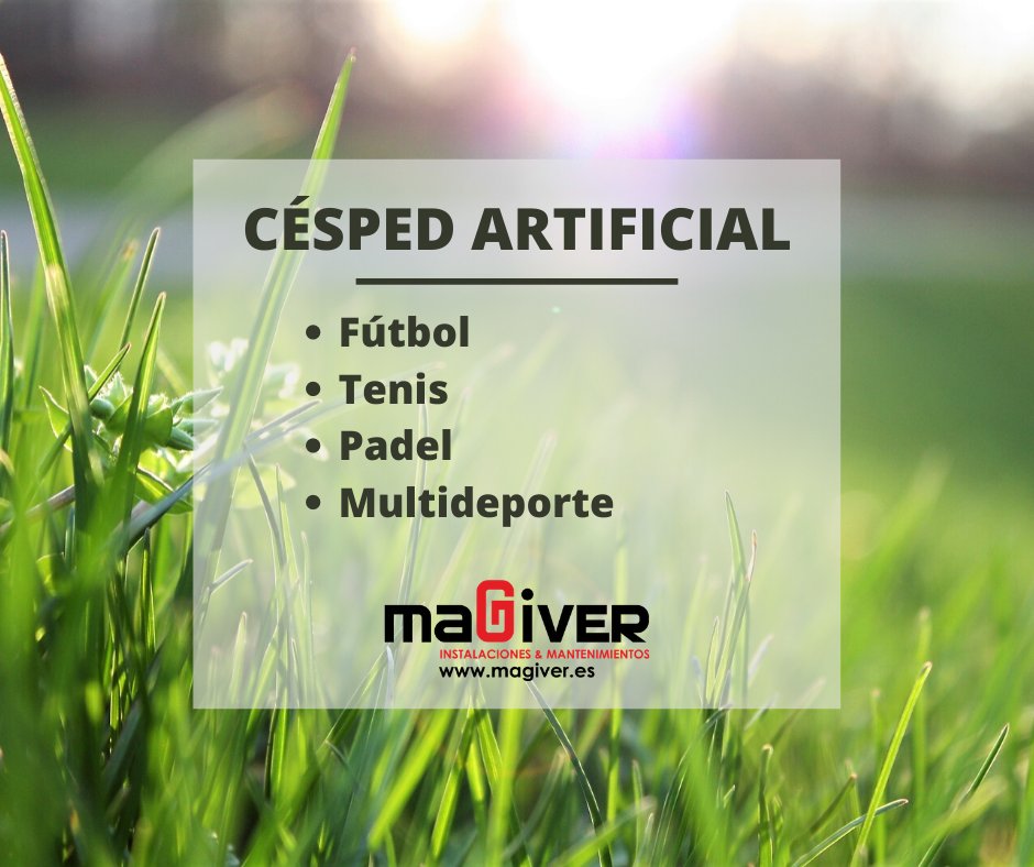 ¿Sabes lo importante que es el #mantenimiento del #césped? 
⁣ 👉Para campos de Fútbol
⁣ 👉Para Pistas de Tenis
⁣ 👉Para Pistas Multideporte
⁣ 👉Para Pistas de Padel
Es esencial realizarlo de manera frecuente para evitar gastos adicionales
¡Para más info info@magiver.es !