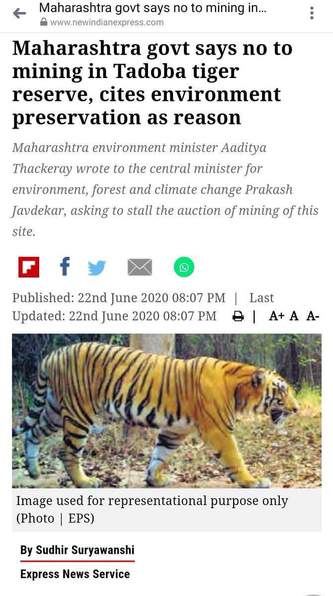 This state government has been amazing in these Covid times &amp; are pro- environment!!
What's not to love!!! Bravo! Need more leaders like these⭐⭐⭐⭐⭐
<a href="/AUThackeray/">Aaditya Thackeray</a> <a href="/CMOMaharashtra/">CMO Maharashtra</a> <a href="/IndianExpress/">The Indian Express</a>
