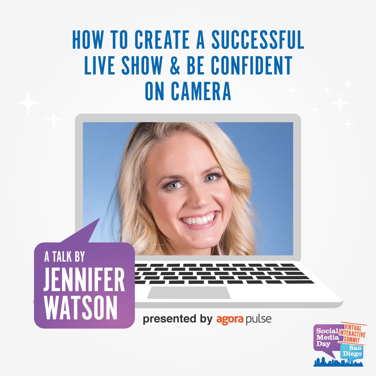 It all starts TODAY! JOIN me &amp; 29 industry experts for <a href="/SMDAYSD/">Social Media Day SD</a>'s Virtual Summit! I'll be LIVE discussing, "How to Create a Successful Live Show &amp; Be Confident on Camera" on Thursday at 2:00pET! GET 20% of the VIP Pass here: bit.ly/JWSave20 
#SMDaySD #virtualsummit