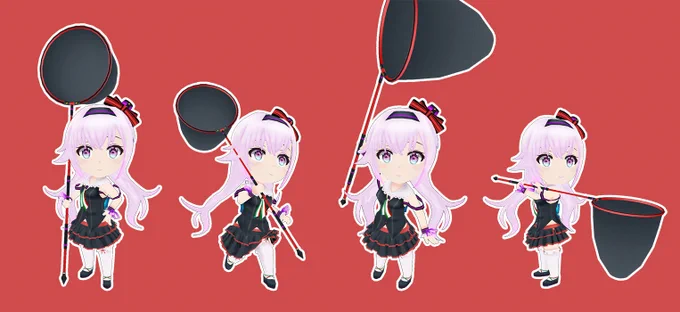 虫取り網が似合うお嬢様?
#ピノの自由帳 