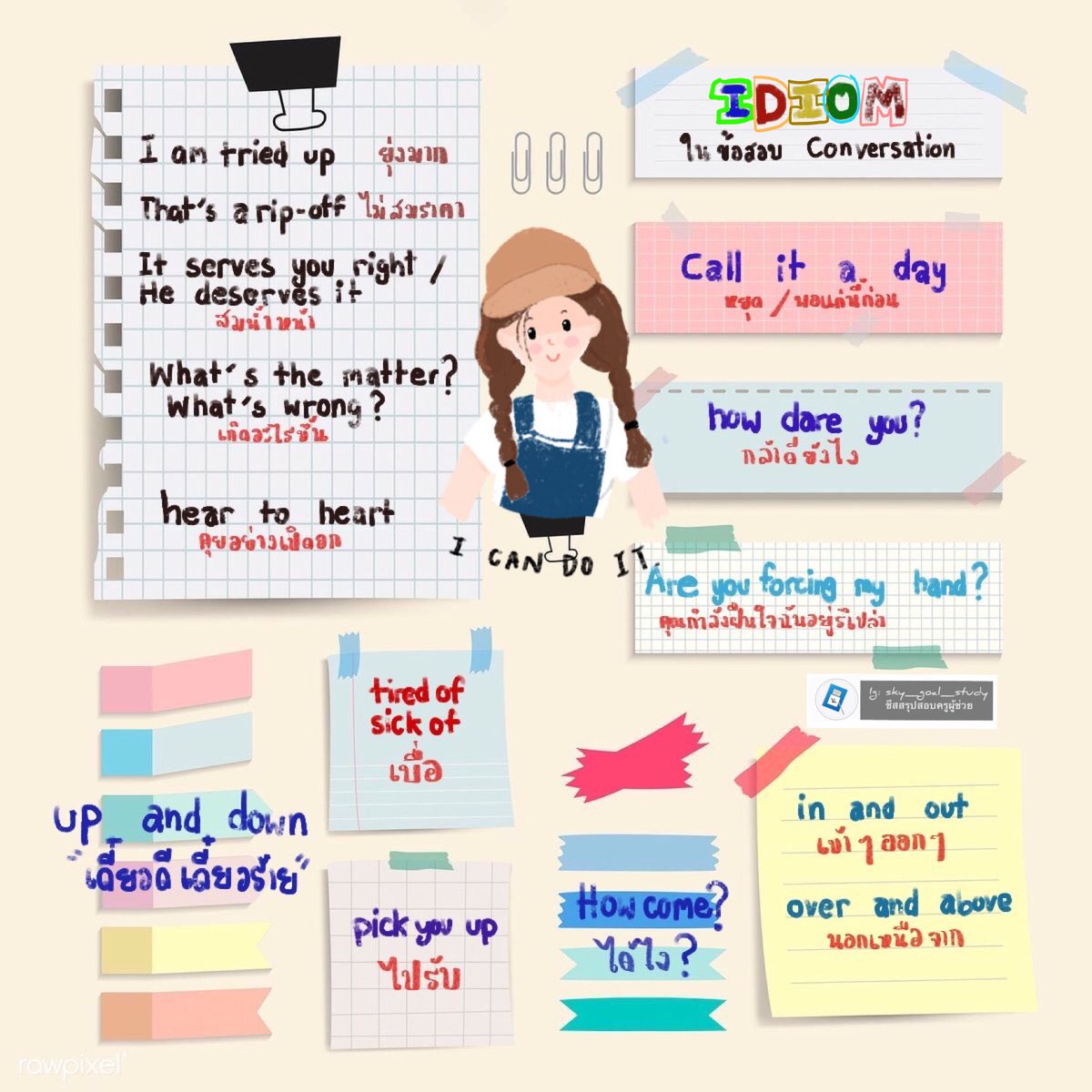 skygoalstudy2's tweet photo. ……idom …ออกบ่อยใช้ทำข้อสอบ conversation #สอบกพ#สอบครู https://t.co/ZOGx7SNNsf