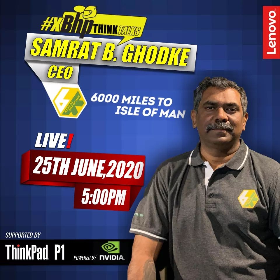 xBhp's tweet photo. #xBhpThinkTalks supported by @Lenovo_in #ThinkPadP1:: Catch us live tomorrow at 5:00pm with Samrat B. Ghodke , CEO of @6kiom

#xBhp #6kiom https://t.co/x2DpRPt2nl