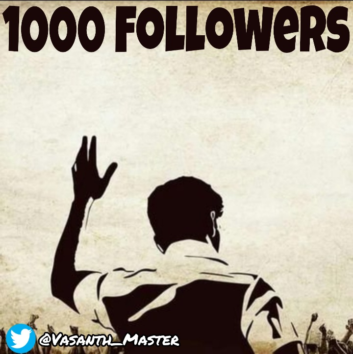 Vasanth_Master's tweet photo. Finally Blasted1000 Followers 💥
Thank You For Your Love And Support 🤗
Next Stop : 1100 🔥
Keep On Supporting Me Guys 😊

#Master #Thalapathy #ThalapathyVijay  @actorvijay https://t.co/T0EdQYKXRI