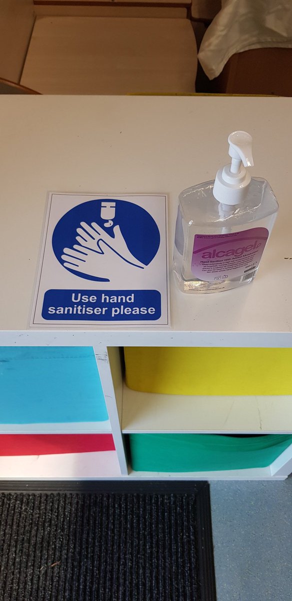 RhiwSyrDafydd's tweet photo. A little look at what one of Key Stage 2 classrooms will look like when pupils return to school. Entry through the fire door where hand sanitiser will be used.  Pupils will then wash their hands at the sink in the classroom. Chairs set up with current social distance measures. https://t.co/Xp8GYu9qCy