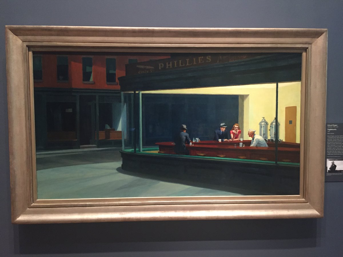 24/6/17 - Chicago Art Institute is a wonderful place, and home to some favourites. I'd seen American Gothic in the Royal Society's superb "America After the Fall" exhibition a few weeks before, but it was good to catch up on its home turf! Nighthawks was a delight.