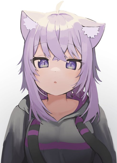 「猫娘 紫髪」のTwitter画像/イラスト(人気順)