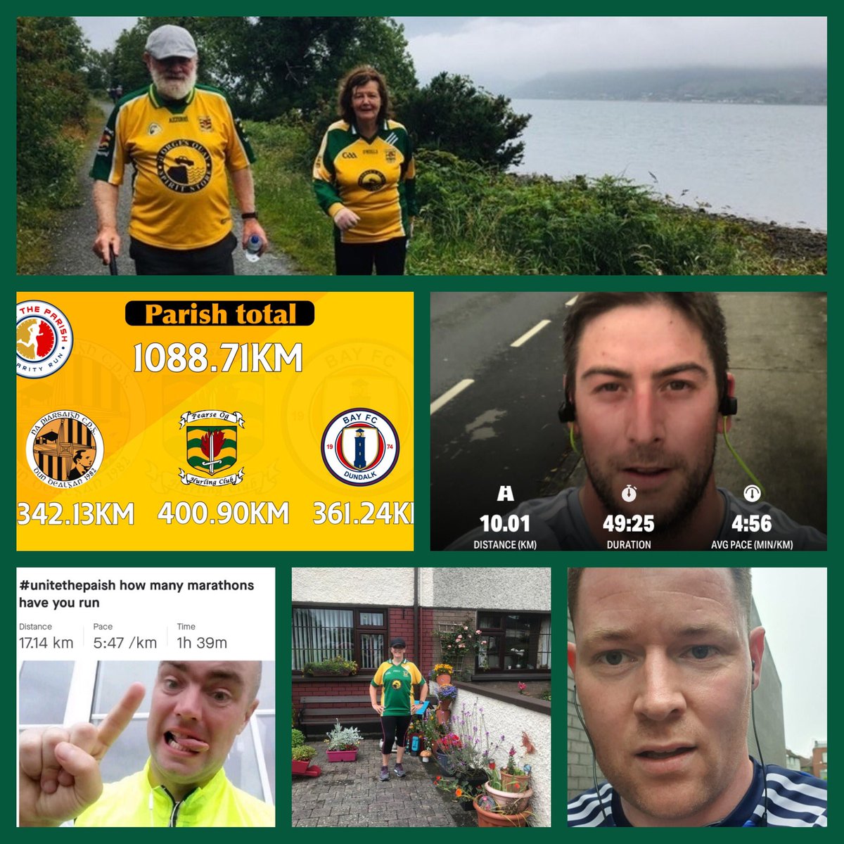 DAY TWO | Some snaps from day two of our charity run.we smashed 1000km in just two days so we’re upping the goal to 3000KM! Its all in aid of the Maria Goretti foundation in lordship.to donate click the link : idonate.ie/unitetheparish #UniteTheParish