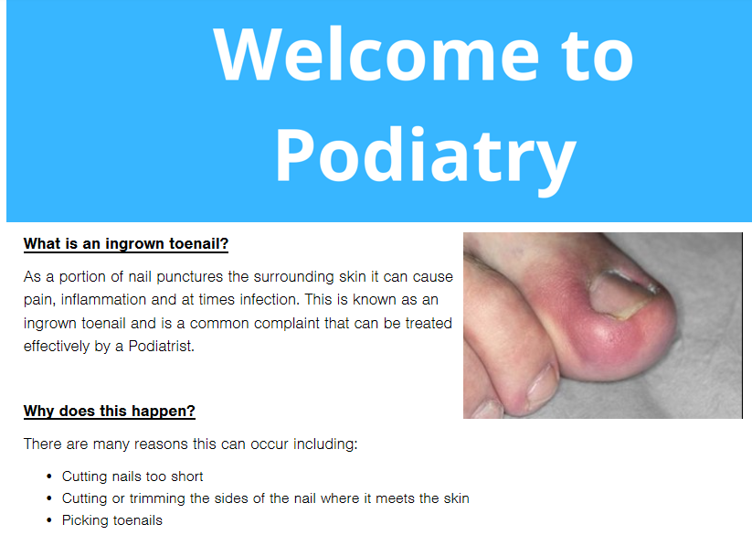 nhsggcpodiatry's tweet photo. Today's self care topic is ingrown toenails, a painful problem indeed π³!! You can find helpful advice on nail care and nail surgery at our website https://t.co/RTZeDF04la. @NHSGGC #positivelypodiatry #goodfoothealth https://t.co/pMxoluqq73