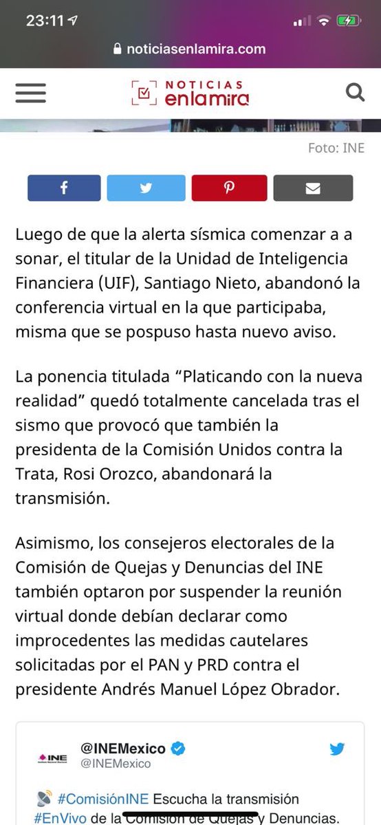 rosiorozco's tweet photo. Ayer, debido al sismo, tuvimos que suspender el Foro Virtual convocado por Abel Sánchez y @unidosvstrata donde tuvimos el honor de contar con @SNietoCastillo @Eli_LaraMx de @CNDH y desde Reino Unido @KevinHyland63 el evento se re agendó para el 7 de Julio misma hora. https://t.co/8JlIUUKNTz