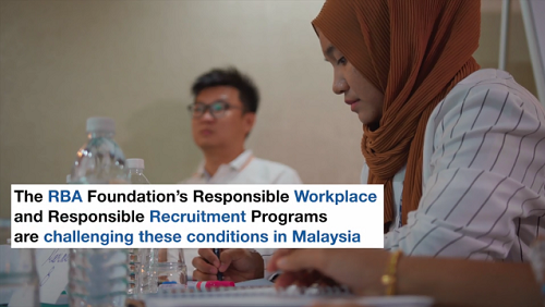 RBAllianceOrg's tweet photo. The @RBAllianceOrg  Foundation just published its "Journey of a Worker" video, highlighting issues migrant workers face in global #SupplyChains and the Responsible Workplace &amp; Recruitment Programs that can make a difference. Watch the video here: https://t.co/P9zFSUZ6iO https://t.co/6YlqQjPbiq