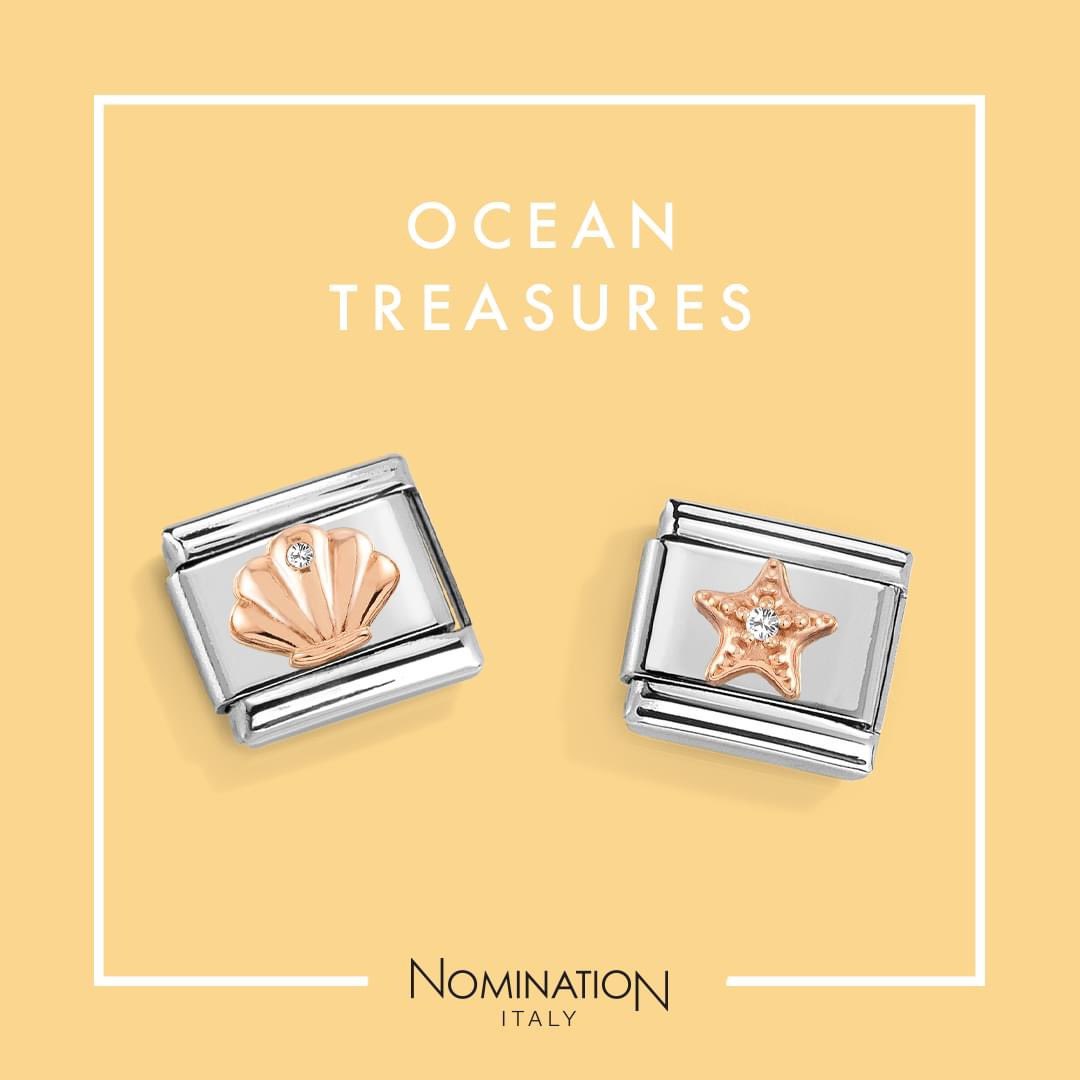 Add the oceans treasures to your perfect summer bracelet with precious gold, sterling silver and CZ shells &amp; starfish Composable links ⭐️ 🐚 Available at <a href="/NominationSland/">NominationSunderland</a> 

#summerishere #nomination