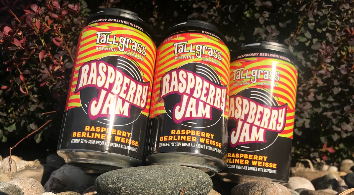 FlintHillsBev's tweet image. Raspberry Jam is back. Yes, you read that right; the Tallgrass Brewing Co. classic is on shelves now. #DrinkLocal