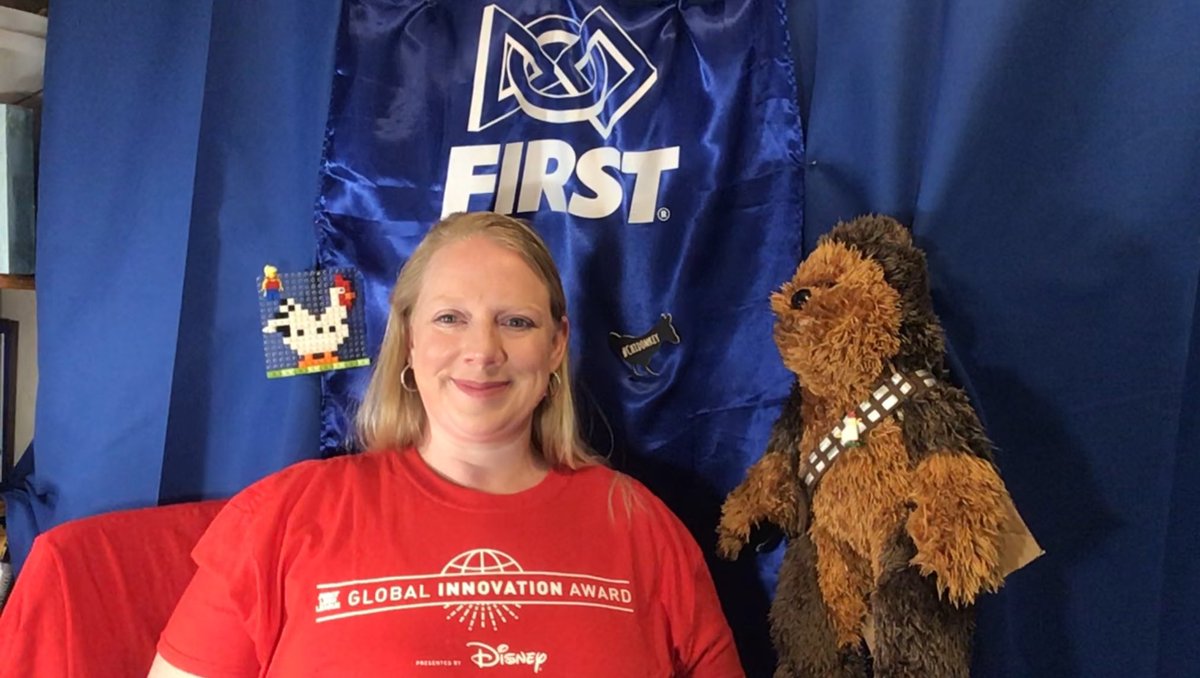ColtonScience's tweet photo. Chewbacca & I are ready for the Global Innovation Awards! Can you spot the FIRST ๐
I am grateful for this special opportunity to be the Learning Facilitator at #GlobalInnovationAward Ready for 3 full days of fun!!! @FIRSTweets @firstlegoleague #Iinventbecause #ADE #CITYSHAPER https://t.co/OuMXHZfHnV