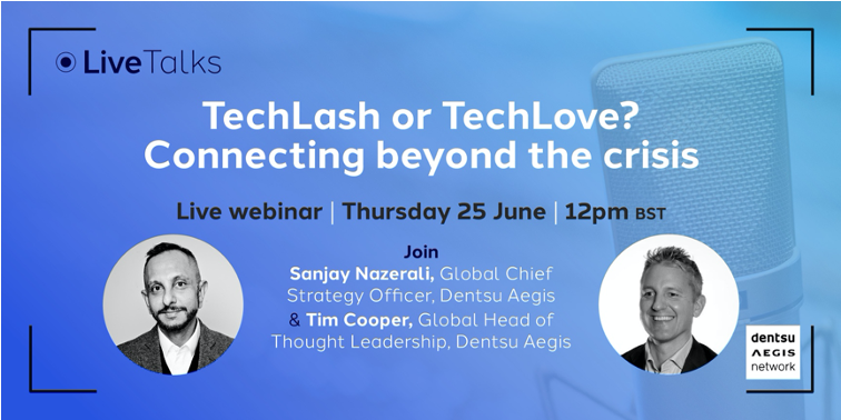 dentsu_global's tweet photo. *TOMORROW* Don't forget to register for our global webinar when we'll be hearing from Tim Cooper &amp; Sanjay Nazerali about the impact of #COVID19 on our adoption of digital technologies and the implications for brands #TechLashTechLove: https://t.co/l1kseRHz81 https://t.co/cEJFoqm7Fn
