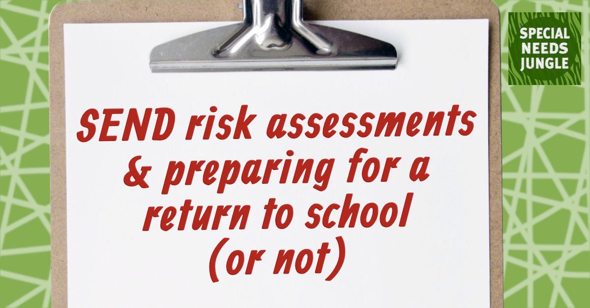 CerebraCharity's tweet image. If your child or young person has an EHCP, their school or college should be carrying out updated risk assessments with a view to them returning. Here is the guidance for this. buff.ly/2YYajsY