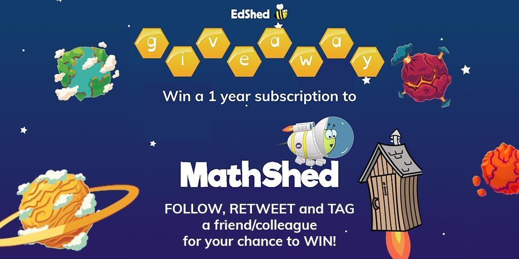 🐝  ✨ Giveaway✨ 🐝 
We are offering a 1 year subscription to MathShed for your school.
For your chance to win, follow the steps below:
🐝 Retweet
🐝 Follow us
🐝 Tag at least one colleague/ friend
The winner will be announced on Friday 3rd July - GOOD LUCK!

#educhat