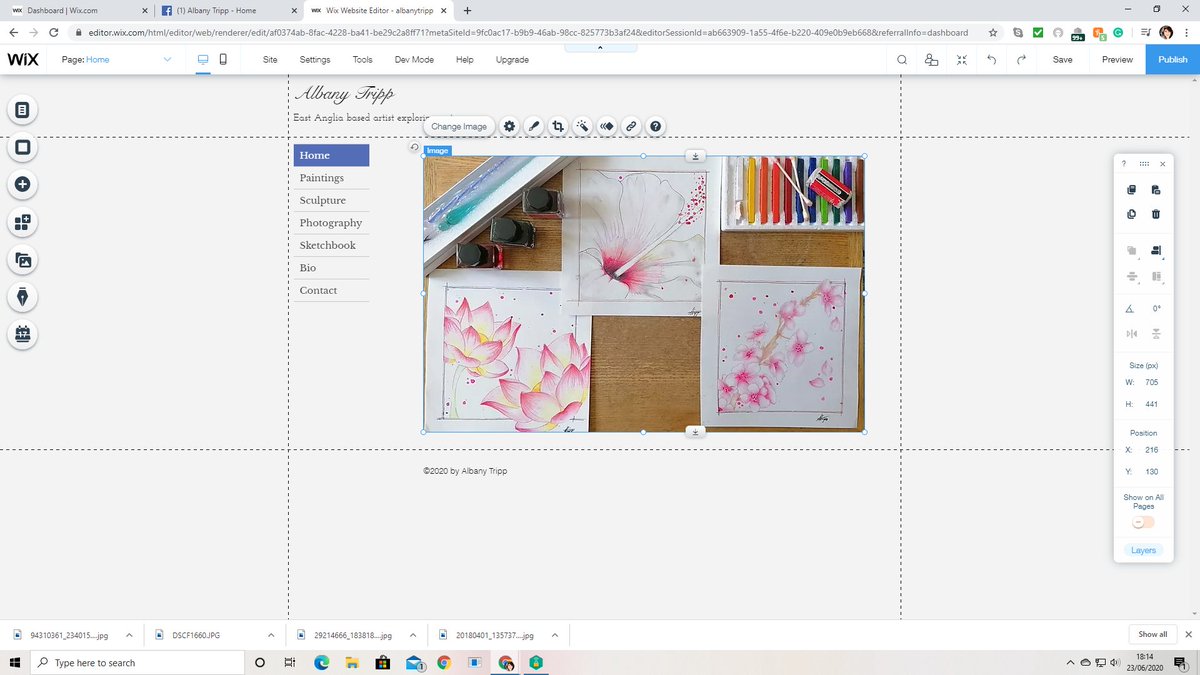 albany_ct's tweet photo. Something that I've been considering is setting up a website... I've been playing with some templates available online, sorting through imagery, etc in an attempt to try out some ideas.
Hoping to try making something professional, but we'll see...
#artist #artwebsite #art https://t.co/tvStUaKRmS