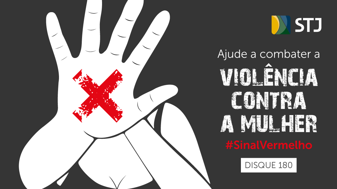 STJ ???????: "Mulher, se voc&ecirc; est&aacute; sofrendo algum tipo de agress&atilde;o e n&atilde;o  sabe como denunciar, h&aacute; uma alternativa: fa&ccedil;a um ? com batom vermelho na  palma da m&atilde;o e mostre a