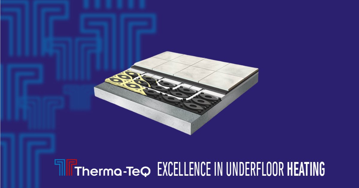 The unique #ThermaTeQ Evo Board #UnderfloorHeating system can be installed directly onto screed or wood floors and boasts high thermal conductivity.

Find out more here: bit.ly/37EBFbi

#UFH #Heating #Plumbing #Flooring #RenewableHeating #RenewableEnergy