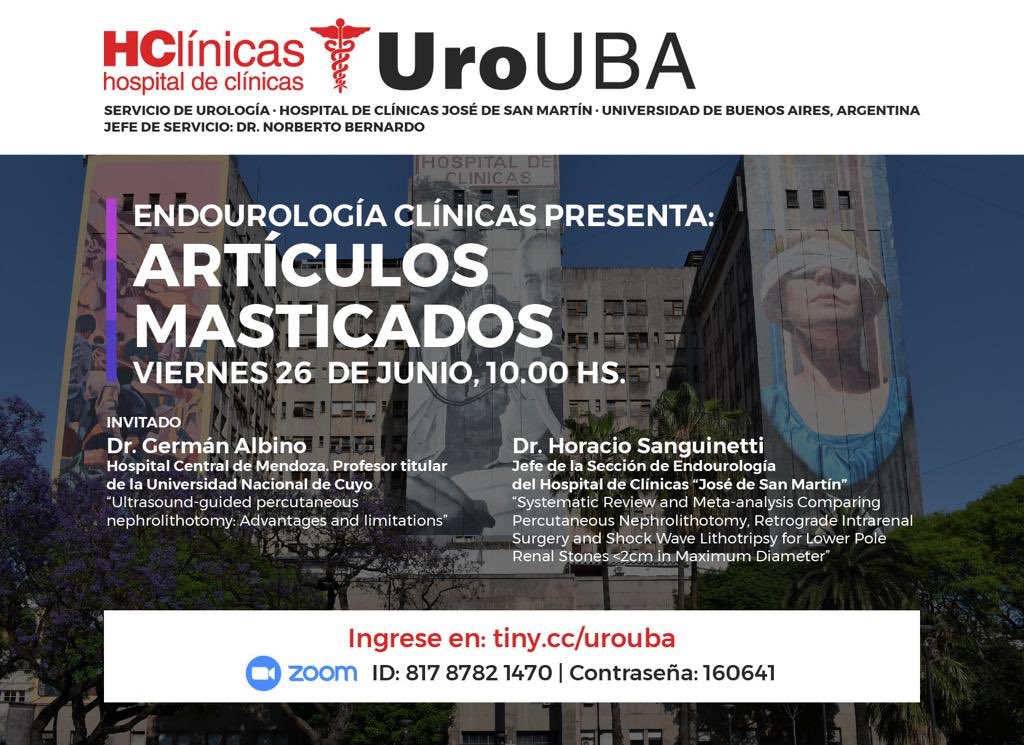Norberto Bernardo (@bernardonor9) on Twitter photo Están invitados a disfrutar el Ateneo del próximo viernes a las 9AM. Gracias <a href="/SurenaMatinMD/">Surena F Matin MD</a> por compartir tu experiencia en Ca Urotelial Superior. Después Artículos Masticados por <a href="/hsanguinetti/">Horacio Sanguinetti</a> y <a href="/ALG2409/">German R Albino</a> <a href="/AmerUrological/">Amer. Urol. Assn.</a> <a href="/SauUrologia/">Sociedad Argentina de Urología🇦🇷</a> <a href="/Endo_Society/">Endourological Society</a> <a href="/Uroweb/">European Association of Urology (EAU)</a> <a href="/CAU_URO/">Confederación Americana de Urología (CAU)</a> Están invitados a disfrutar el Ateneo del próximo viernes a las 9AM. Gracias <a href="/SurenaMatinMD/">Surena F Matin MD</a> por compartir tu experiencia en Ca Urotelial Superior. Después Artículos Masticados por <a href="/hsanguinetti/">Horacio Sanguinetti</a> y <a href="/ALG2409/">German R Albino</a> <a href="/AmerUrological/">Amer. Urol. Assn.</a> <a href="/SauUrologia/">Sociedad Argentina de Urología🇦🇷</a> <a href="/Endo_Society/">Endourological Society</a> <a href="/Uroweb/">European Association of Urology (EAU)</a> <a href="/CAU_URO/">Confederación Americana de Urología (CAU)</a>