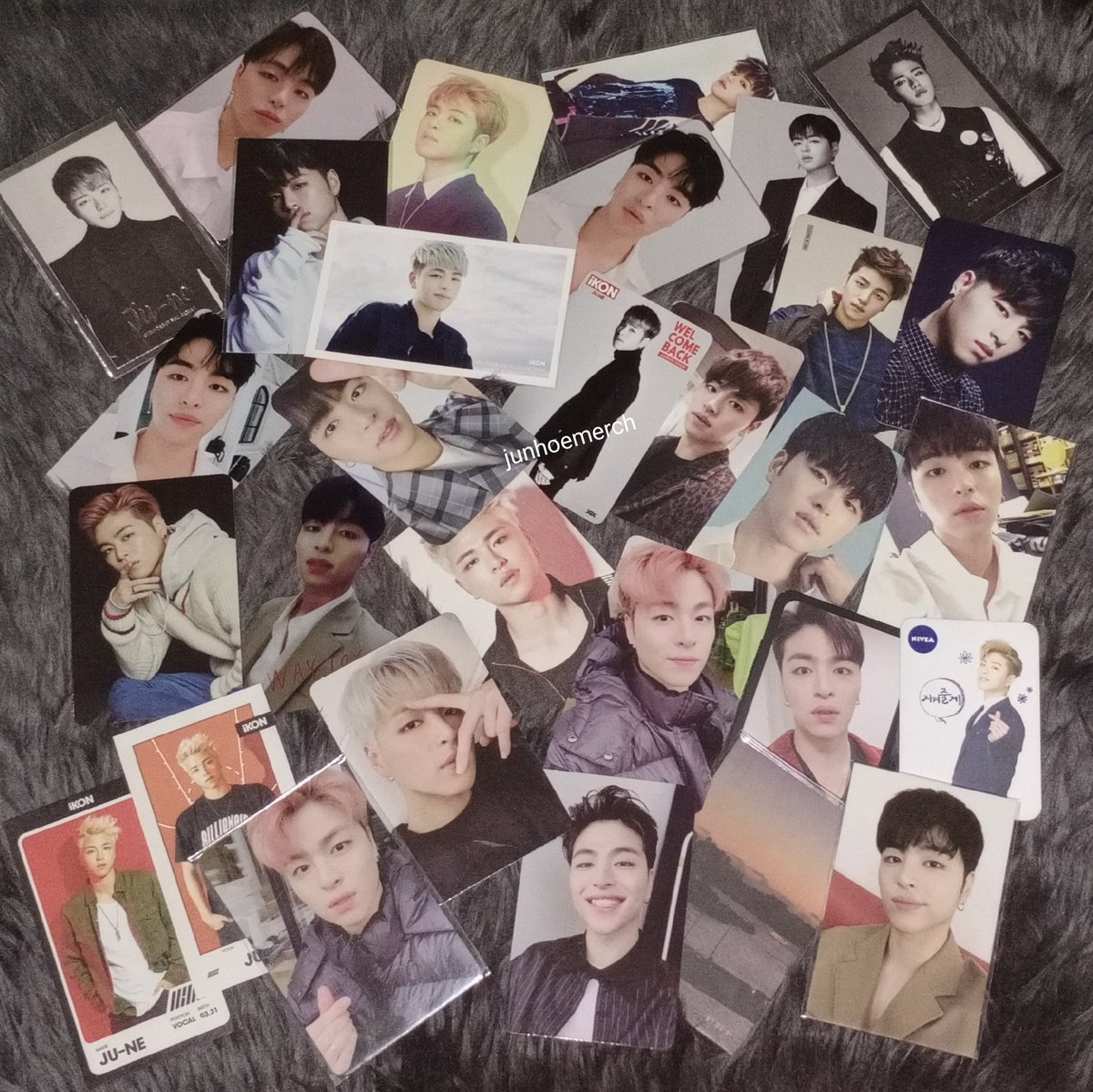 iKON JUNHOE～(^з^)-♡Korea /Japan Official Photocards @tkwpcnfak  #iKON  #June  #Junhoe