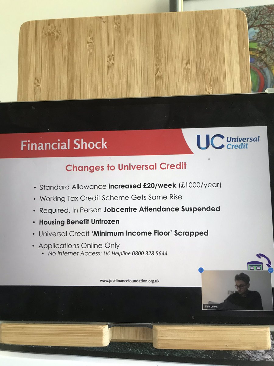 NCEAChaplain's tweet photo. Excellent delivery and resources #FinancialShock #CovidCrashCourse thank you Kier and Jacqui we have great local back up here @BerniciaGroup @BerniciaFdn @NorthComBank #LifeSavers @NlandTogether @CitizensAdvice @SamsNorthumbria #WorkingTogether @peterdobsonuk https://t.co/2PuuEFZ0Nv