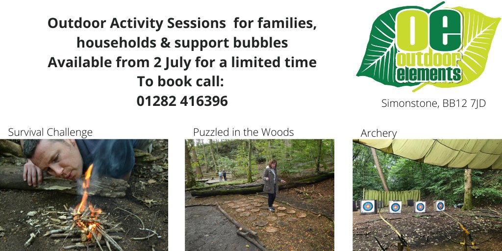 Available to book now, see our website for more details and more activity options outdoorelements.co.uk/sports-social-….  From £12pp.  Booking essential