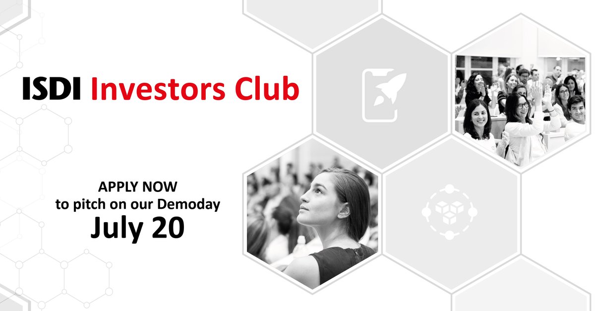 ISDIacc's tweet photo. #startups from any sector/industry! You still have a few days to apply to our #ISDInvestorsClub event! If selected, you will pitch in front of global investors &amp; we will help you towards further conversations with them to receive #funding. Apply by June 30 https://t.co/gQS8WnZ8SN https://t.co/E5cc63PbxV