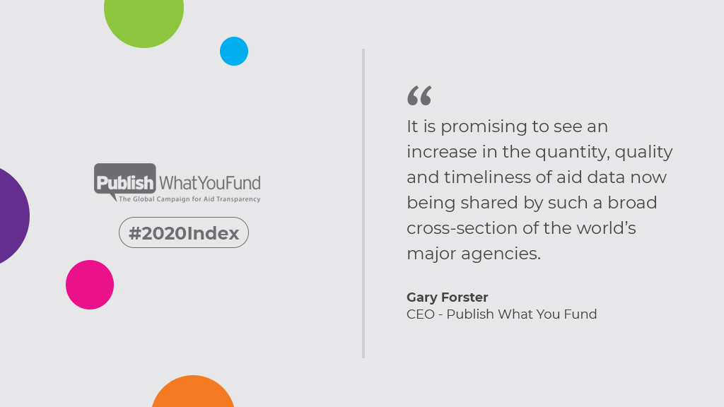aidtransparency's tweet image. “It is promising to see an increase in the quantity, quality and timeliness of #aiddata now being shared by such a broad cross-section of the world’s major agencies&quot;. @garyjforster publishwhatyoufund.org/the-index/2020. #2020Index

Watch the online launch at 1500 BST. brookings.edu/events/webinar…
