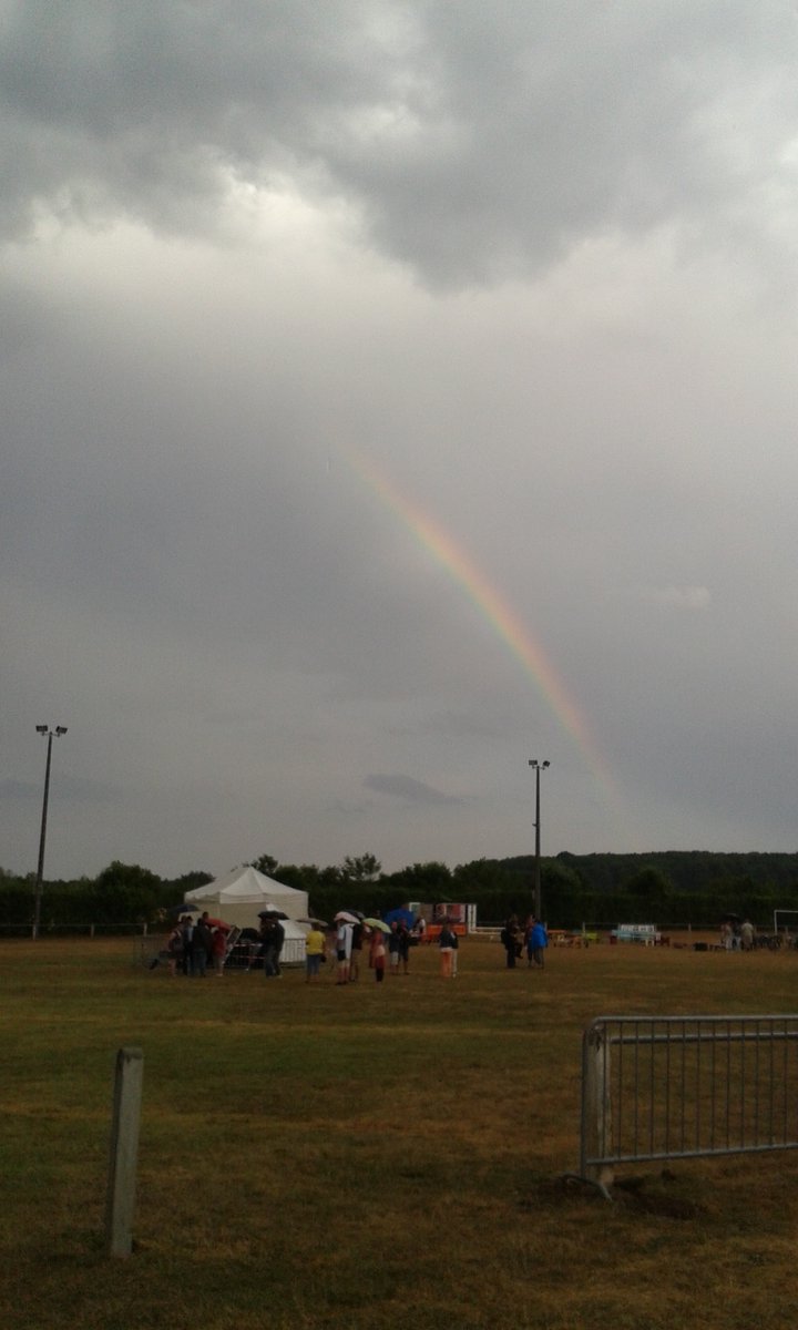 deborahbonham's tweet photo. Remembering the fab Ambrault Blues festival @BerryProvince Torrential rain during set up &amp; sound check, then came the rainbow &amp; an amazing concert followed. W/ our dear &amp; wonderful @therealjoburt on bass &amp; @drumwithjimmy drums @106db our #France #agent #MagnifiqueFrance https://t.co/JsyyM0akFX