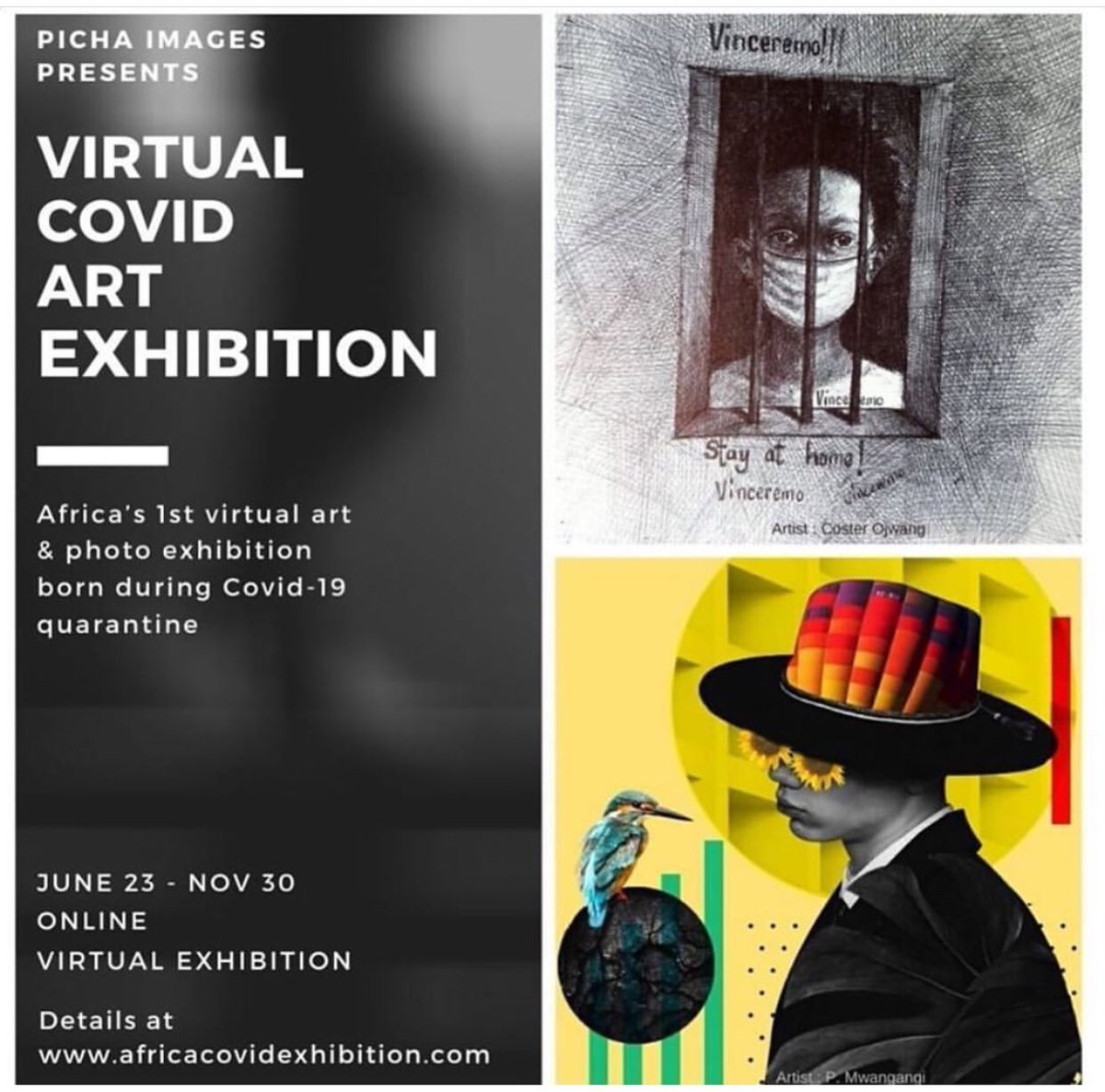 Picha_Images's tweet photo. Picha Images presents: Africa’s 1st virtual art and photo exhibition born during Covid-19 quarantine.
Check it out:
https://t.co/yYC2UhXG9U
#PichaImages #AfricaCovidExhibition https://t.co/nGNA5jXc24