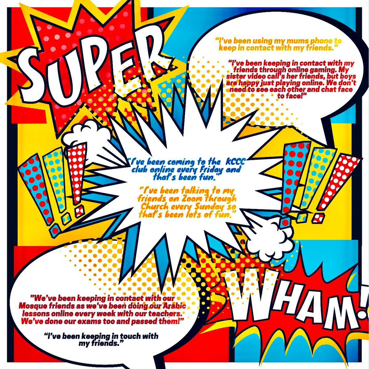 The children told us the importance of #KeepingConnected with peer groups and family Maintaining  #SocialConnections &  #Education through Mosque, Church & Youth ClubsEspecially during  #lockdown in  #COVID__19  #Friendships