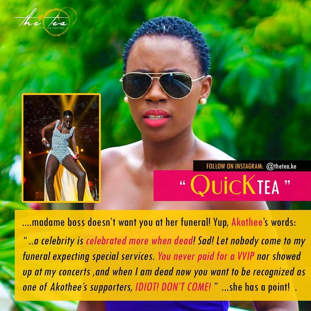 UTDErasto's tweet photo. #Quicktea #Akothee #CorruptLavingtonChurch #waiguru #TheTeaKe sip and follow @TheTeaKe on Instagram and Twitter @julioHwachirA @PavaniPasco @ThisIsMike_KE @PatrickMuita8 https://t.co/KwCNMDAG64