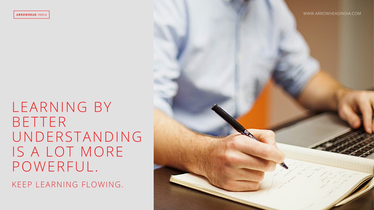 arrowhead_india's tweet image. Learning by better understanding is a lot more powerful.

#Learning #UnderstandBetter #education
