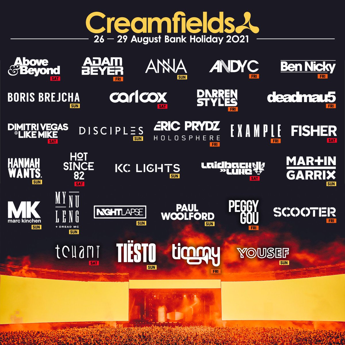 Pepsi MAX presents Creamfields tweet media