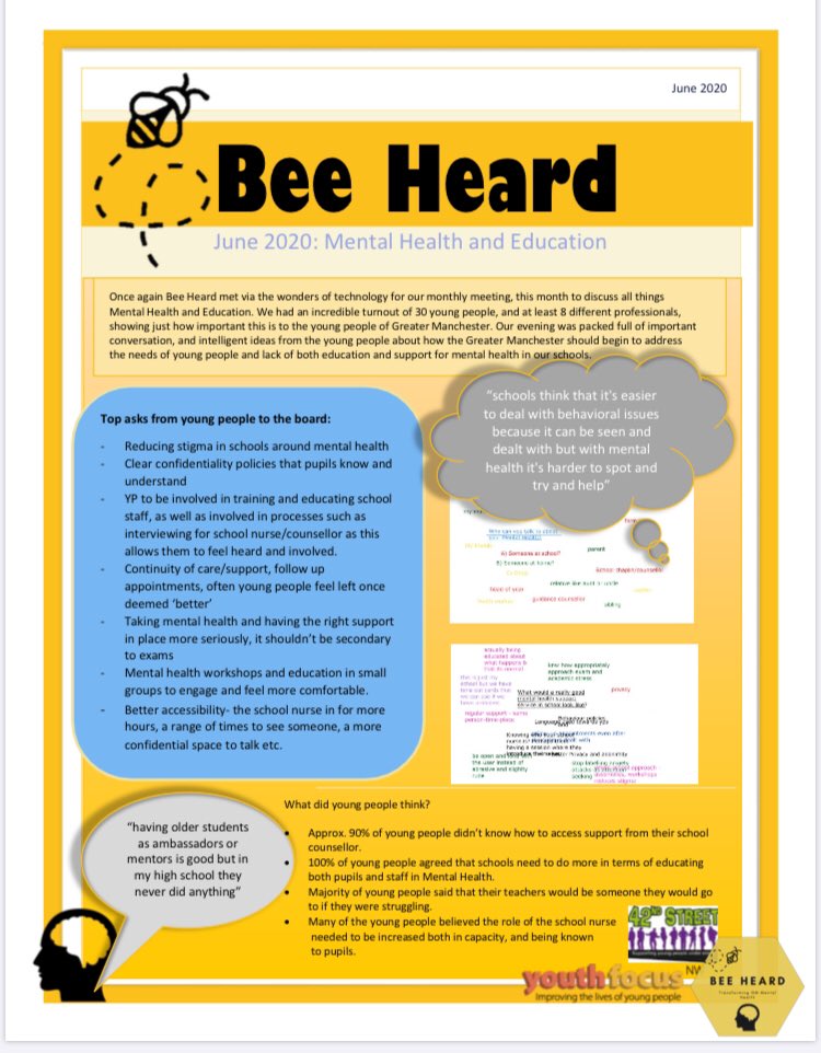BeeHeardMh's tweet photo. Check out what we discussed, and our thoughts on Mental Health and Education.
Date, times and themes of next meeting to be announced soon!
#youthvoice #mentalhealth https://t.co/qIvBV0NeJn