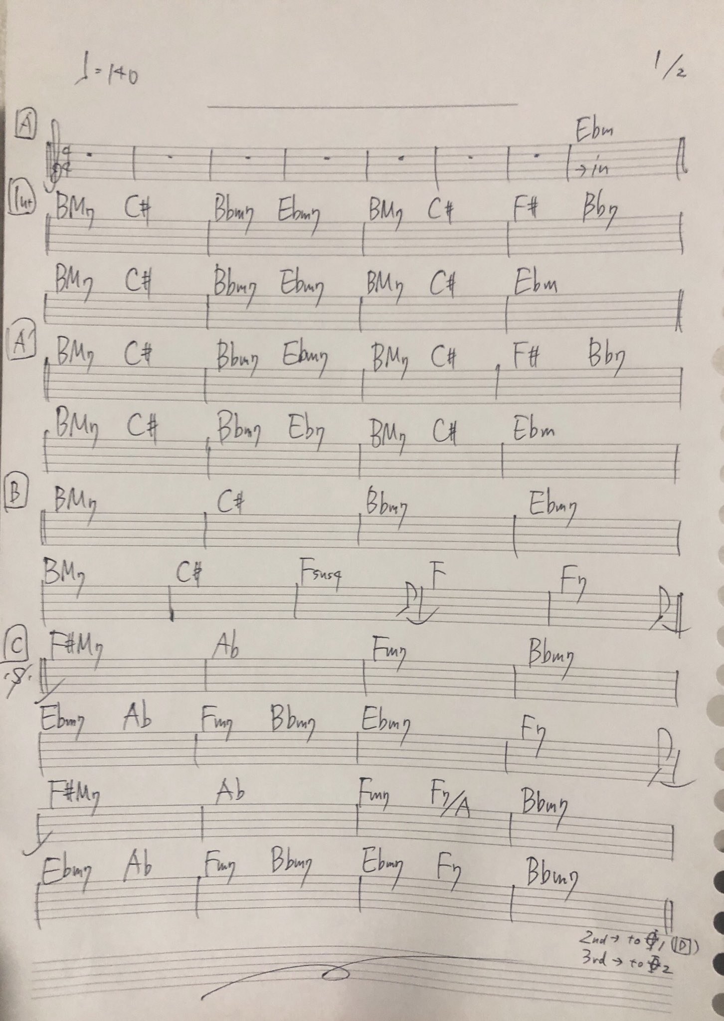 鈴木裕哉 演奏家向けのマスター譜何度も書いてるんだけど未だにこれが正しい書き方かどうか分からない 今のところ伝わってはいるからいいっちゃいいと思うけどd S ダルセーニョ が2回出てきてもいいものなのか