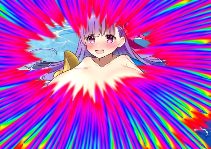 私、魔女のキキ!こっちはイラストの仕上げにプリズムブラシをかけようとしてブラシサイズと間隔の設定を間違えて使用してしまったパッションリップ! 