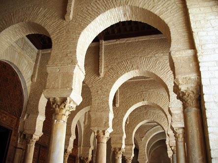 Horseshoe arch is the emblematic arch of Islamic architecture.The first Muslim adaptation and modification of the design of the arch occurred in the invention of the horseshoe type. This was first employed in the Umayyads Great Mosque of Damascus (706-715)Mosque images