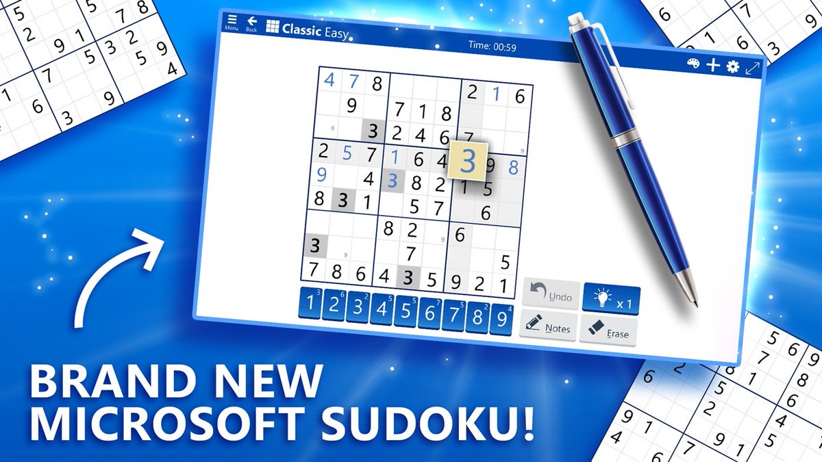 mspoweruser's tweet photo. Microsoft Sudoku 2.0 available now - https://t.co/Vqrcqy88dg https://t.co/YJZYpBZ7Va